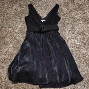 Evan Picone Black Dress with Elegant Detail